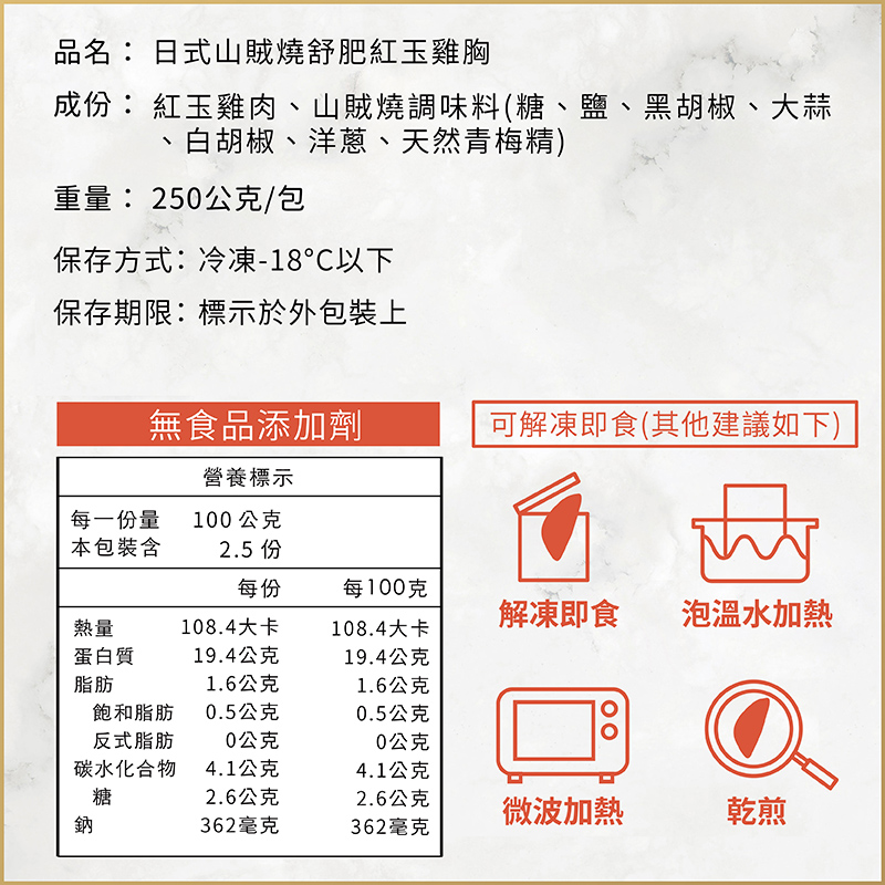 調理包賣場圖_調理包內容_日式山賊燒舒肥紅玉雞胸_內容03_無辣椒粉_20260205更新-1